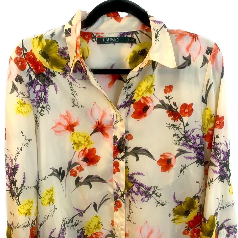 Ralph Lauren Floral Blouse (M)